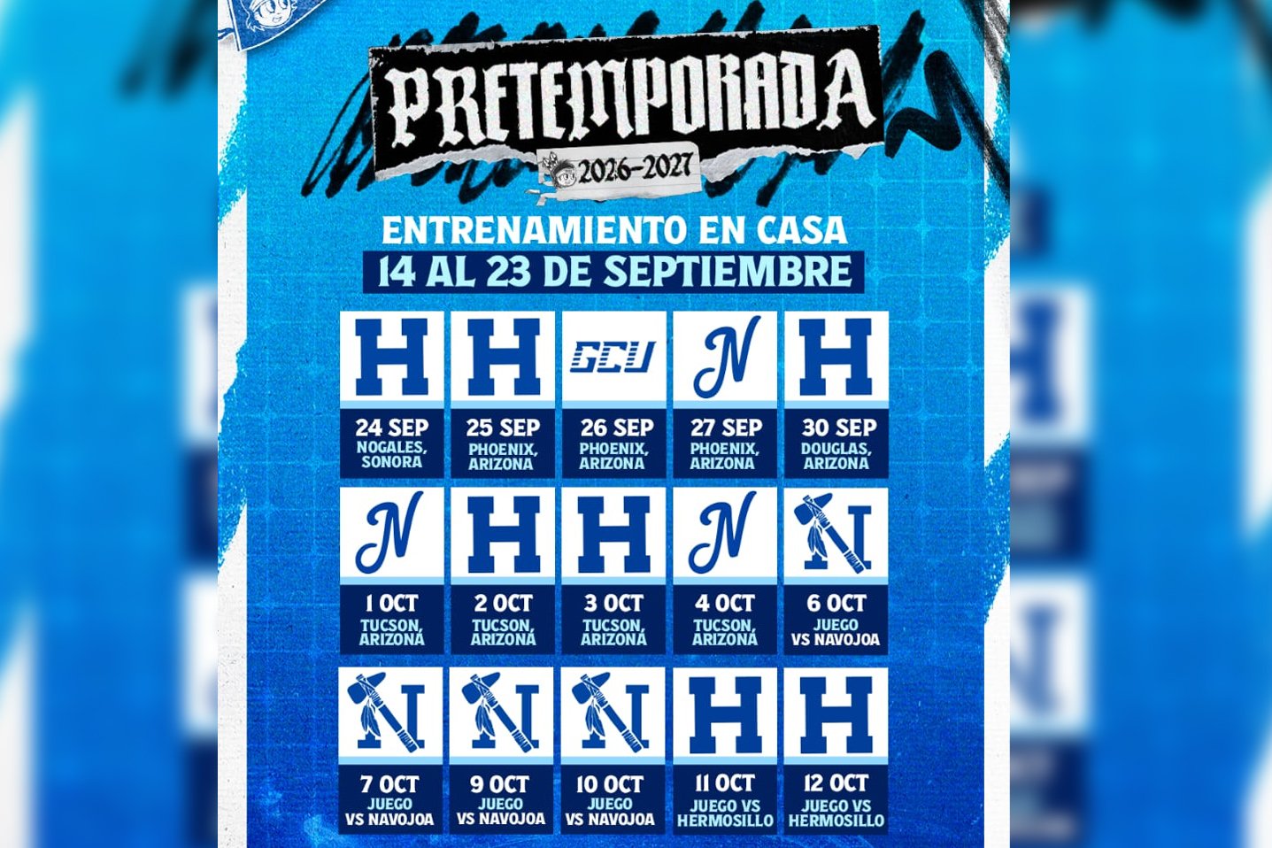 LISTOS PARA INICIO DE PRETEMPORADA
